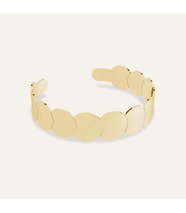 Sztywna bransoletka z blaszek - Oro, Sky&Co, srebro 925