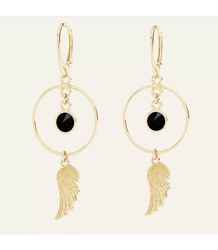 Feather earrings, Voar, Sky&Soul, sterling silver 925