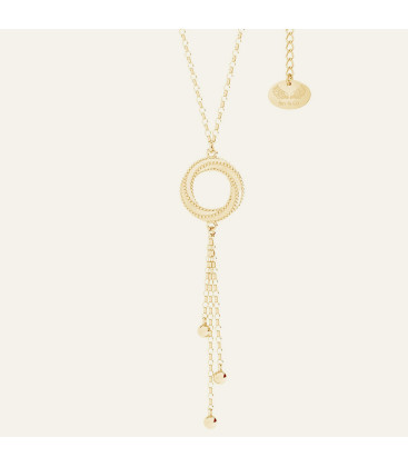 Round pendant necklace - Brillare, Sky&Co, sterling silver 925
