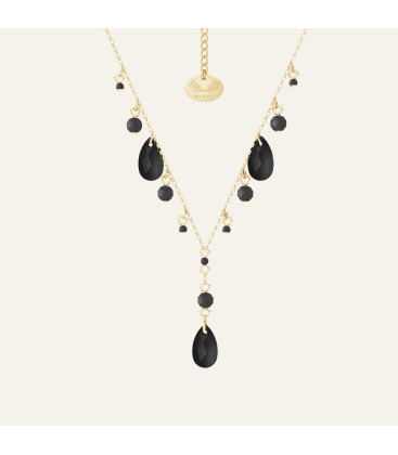 Mandala necklace with natural stones, Sky&Co, sterling silver 925