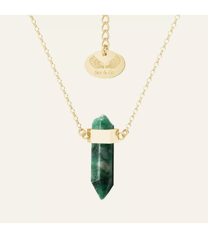 Ezoteriq necklace with mountain stone, Sky&Co, sterling silver 925