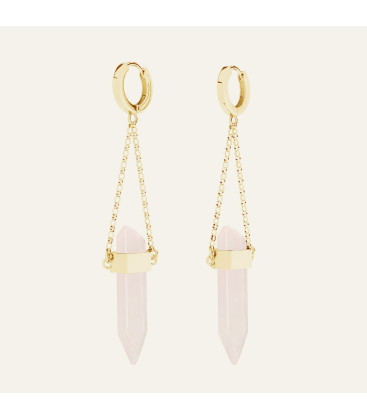 Ezoteriq earrings with mountain stone, Sky&Co, sterling silver 925