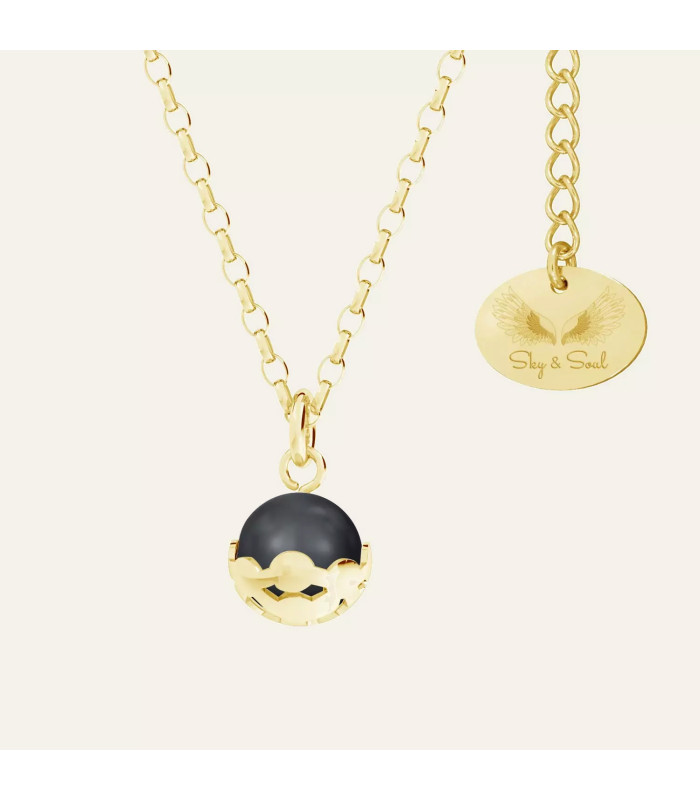 Necklace with pearl, Sky&Soul, sterling silver 925