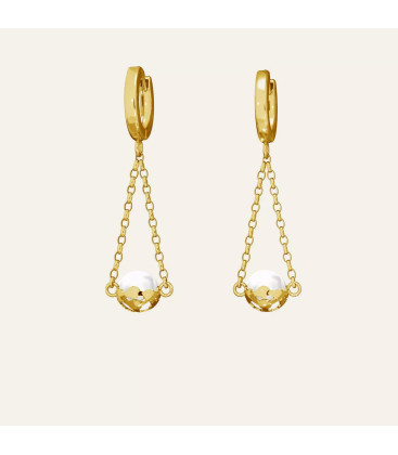 Earring with pearl, Sky&Co, sterling silver 925