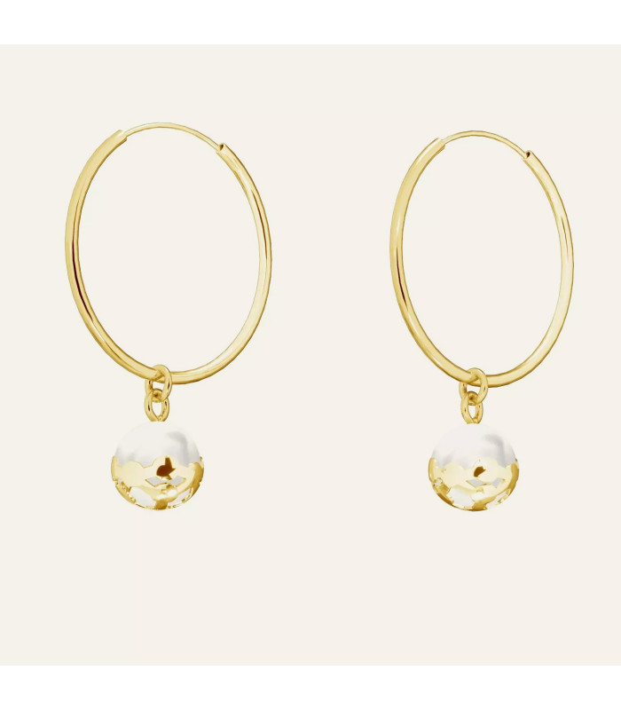 Circle earring, Sky&Soul, sterling silver 925