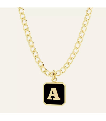 Necklace with letter, Sky&Co, sterling silver 925