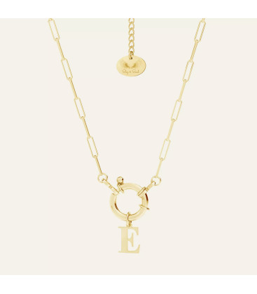 Personalizowany choker z dużym zamkiem, Sky&Co, srebro 925