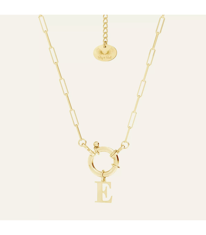 Personalizowany choker z dużym zamkiem, Sky&Soul, srebro 925