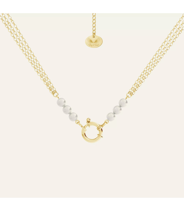 Choker with big clasp, Sky&Soul, sterling silver 925