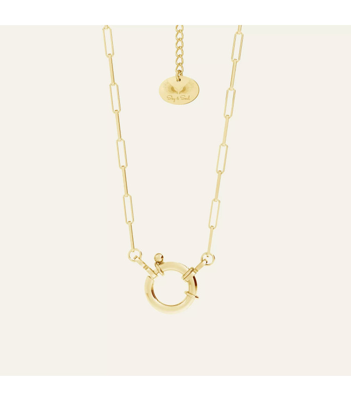 Choker z dużym zamkiem, Sky&Soul, srebro 925