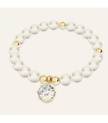 Elasticy bracelet with pearls, Sky&Co, sterling silver 925
