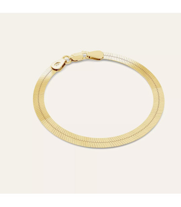 Flat snake bracelet, Sky&Co, sterling silver 925