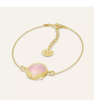 Wings bracelet with natural stone, Sky&Co, sterling silver 925