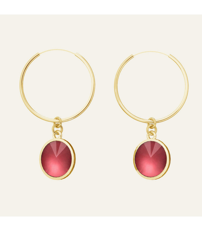 Laverback earrings with natural stone, Sky&Soul, sterling silver 925