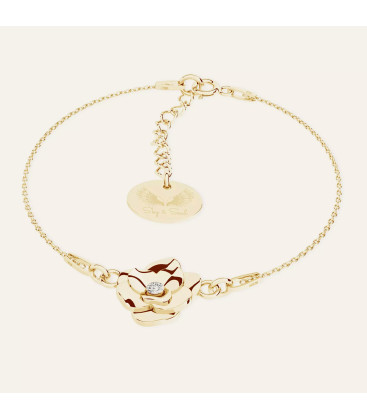 Rose bracelet with cystal, Sky&Co, sterling silver 925