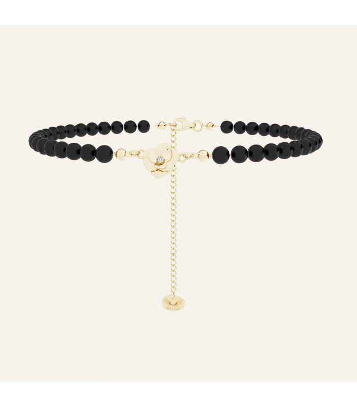 Choker perłowy, zawieszka róża, Sky&Co, srebro 925