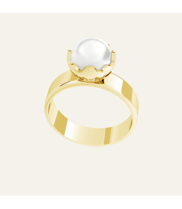 Ring with pearl, Sky&Co, sterling silver 925
