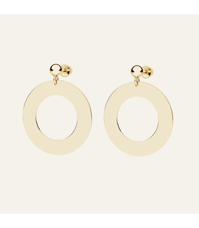 Donut earring, Sky&Co, sterling silver 925