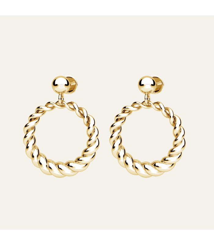 Round earrings, Sky&Co, sterling silver 925